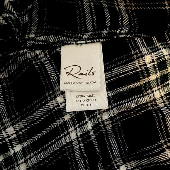 Rails Blue and Green Plaid Shirt XS - Picture 1 of 4
